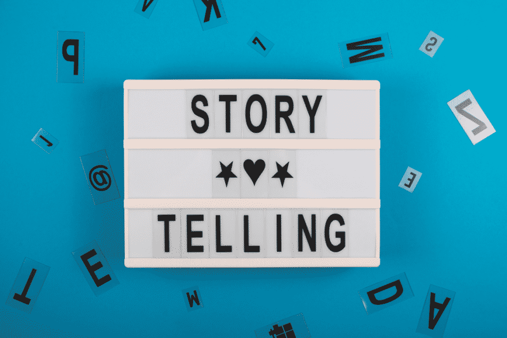 Storytelling in tekst op lightbox 