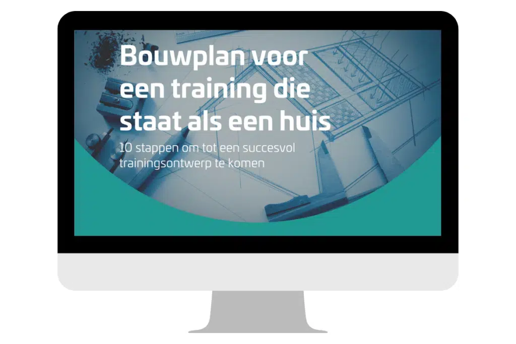 Bouwplan voor het ontwerpen van een effectieve training in 10 stappen